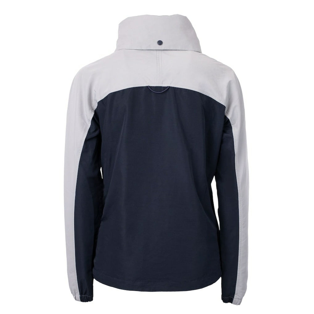 Seattle Seahawks Cutter & Buck Women's Charter Eco Recycled Half-Zip Hooded Anorak Jacket College Navy