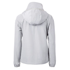 Denver Broncos Cutter & Buck Women's Charter Eco Recycled Half-Zip Hooded Anorak Jacket Gray