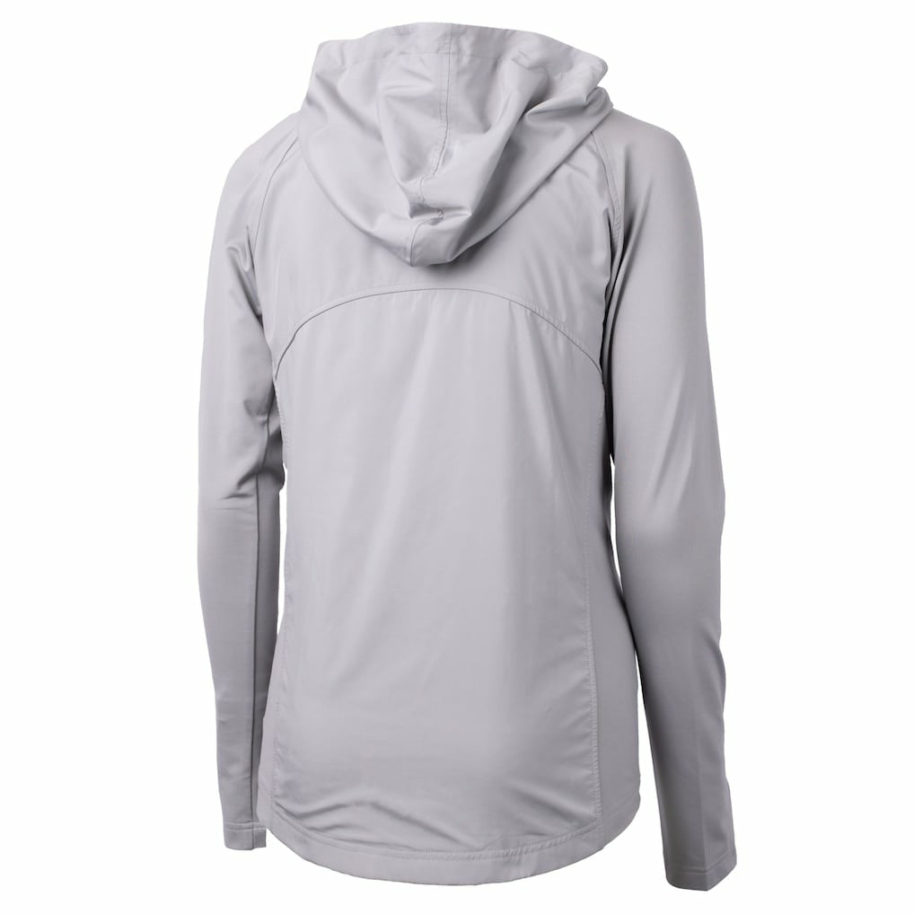 Washington Commanders Cutter & Buck Women's Primary Adapt Eco Knit Hybrid Recycled Full-Zip Jacket Gray