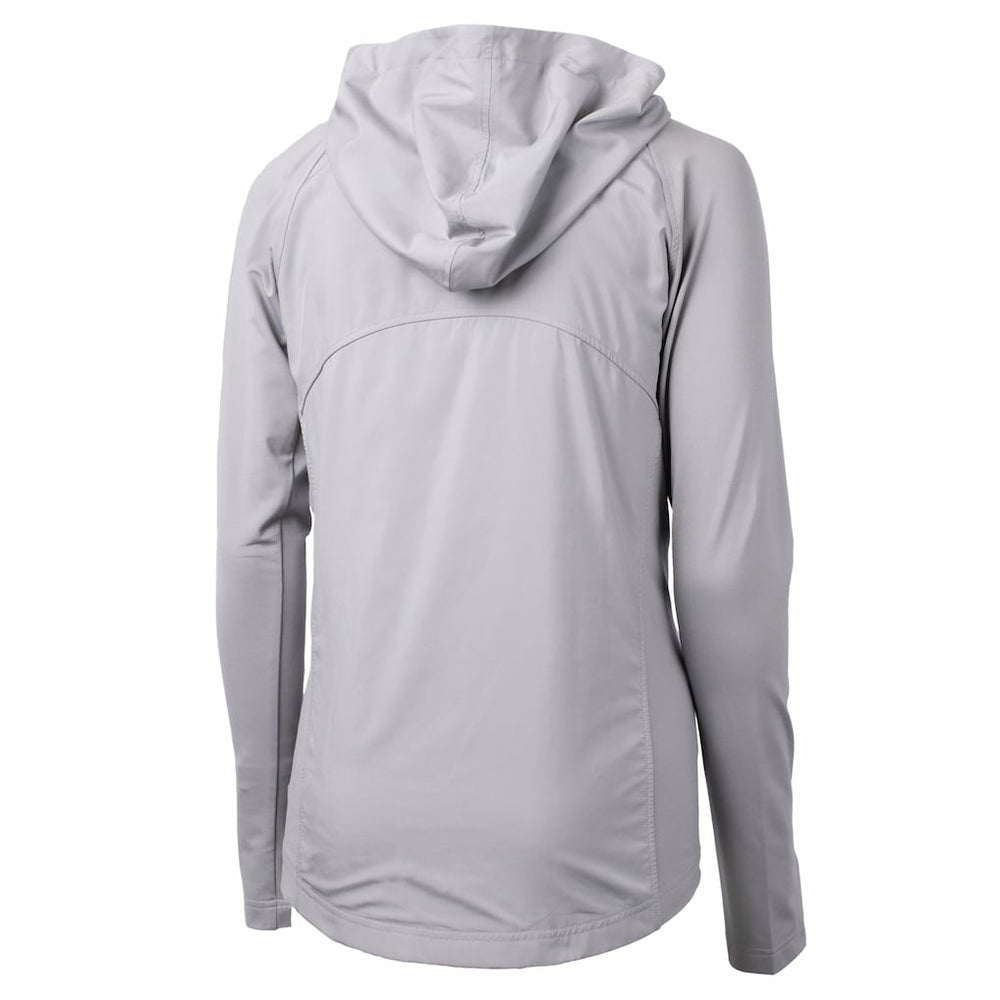 Washington Commanders Cutter & Buck Women's Primary Adapt Eco Knit Hybrid Recycled Full-Zip Jacket Gray