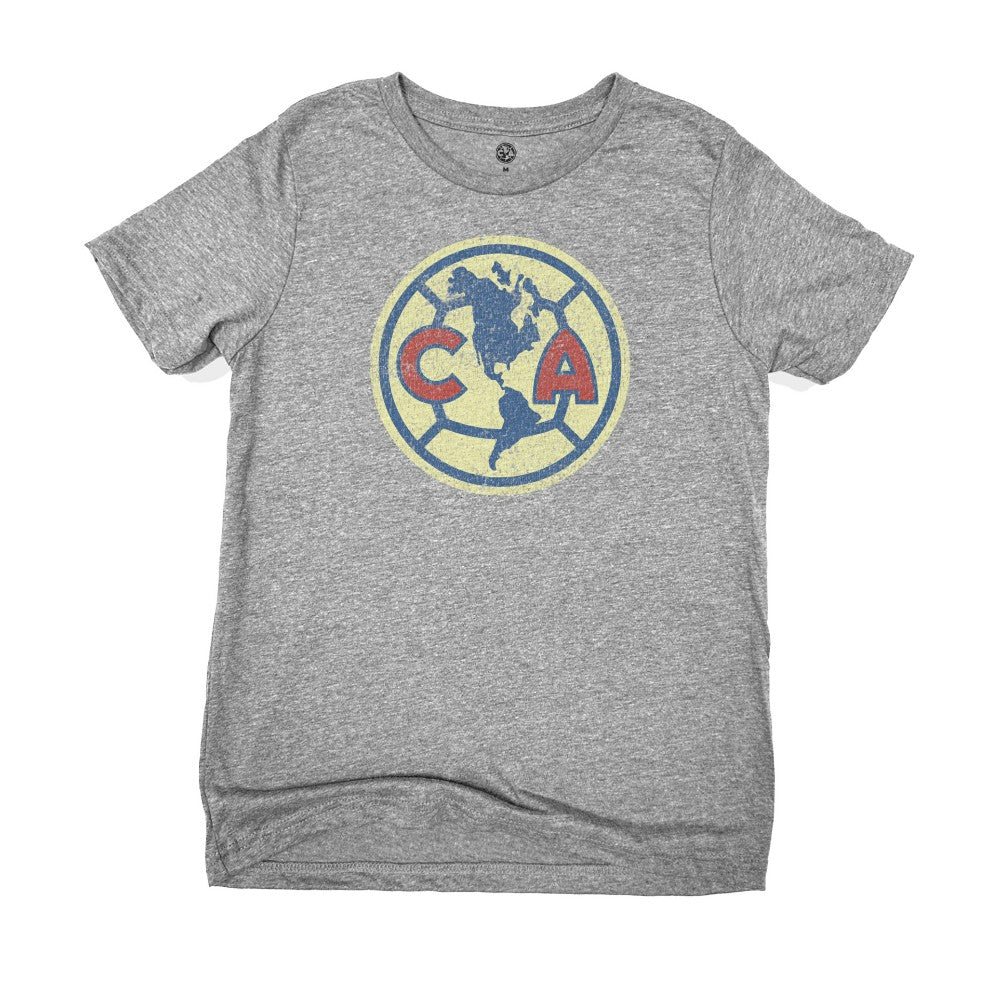 Club America 1863FC Youth Color Badge T-Shirt Heather Gray
