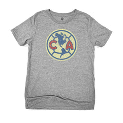 Club America 1863FC Youth Color Badge T-Shirt Heather Gray