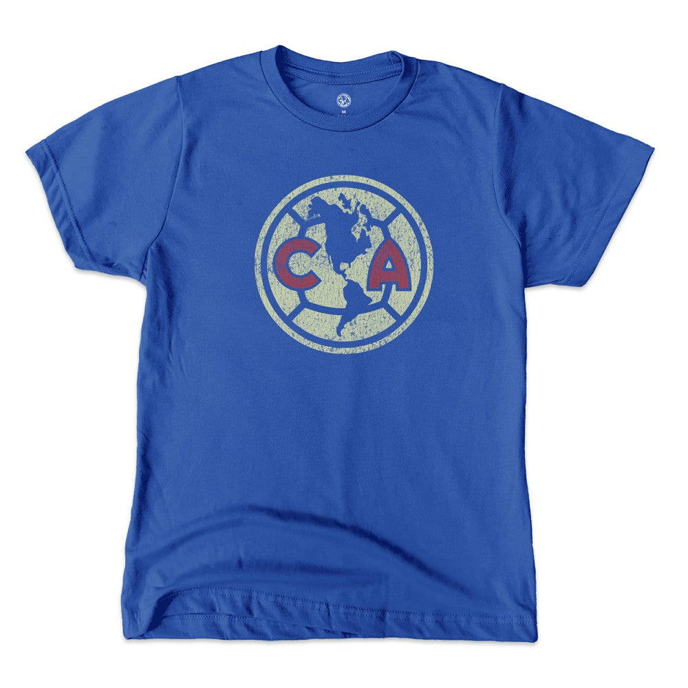 Club America 1863FC Youth Color Badge T-Shirt Blue