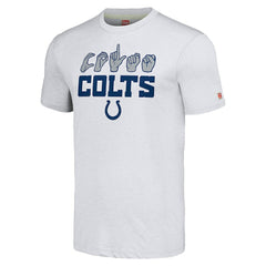 Indianapolis Colts Homage Unisex The NFL ASL Collection by Love Sign American Sign Language T-Shirt Ash