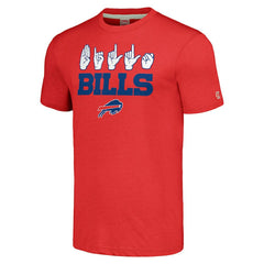 Buffalo Bills Homage Unisex The NFL ASL Collection by Love Sign American Sign Language T-Shirt Red