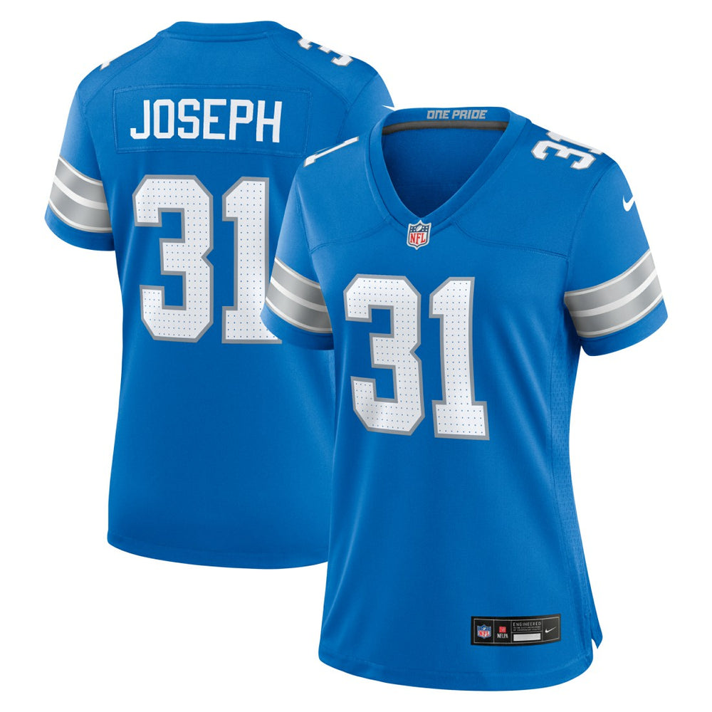 Nike Kerby Joseph Detroit Lions Women's Team Game Jersey Blue
