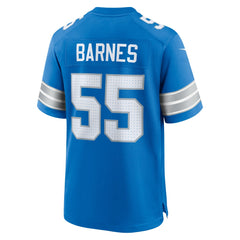 Nike Derrick Barnes Detroit Lions Team Game Jersey Blue