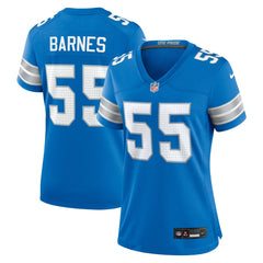 Nike Derrick Barnes Detroit Lions Women's Team Game Jersey Blue