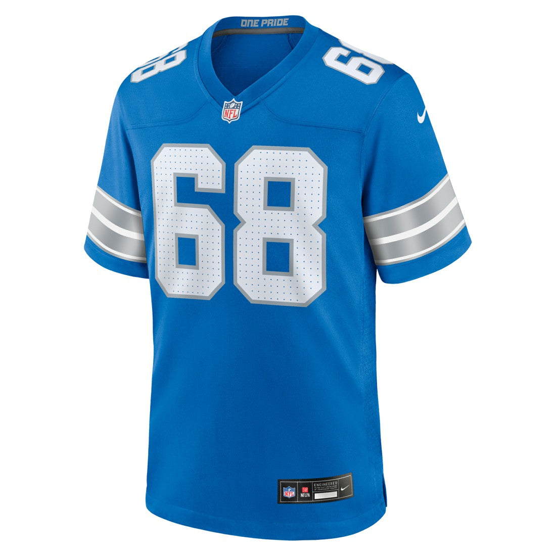 Nike Taylor Decker Detroit Lions Team Game Jersey Blue