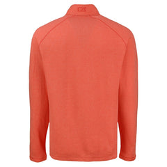 Baltimore Orioles Cutter & Buck Peshastin Eco Fleece Recycled Raglan Quarter-Zip Top - Heather Orange - MLB Lifestyle