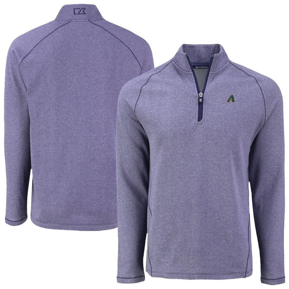 Arizona Diamondbacks Cutter & Buck Peshastin Eco Fleece Recycled Raglan Quarter-Zip Top - Heather Purple - MLB Online