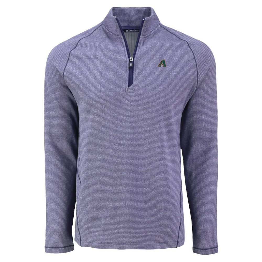 Arizona Diamondbacks Cutter & Buck Peshastin Eco Fleece Recycled Raglan Quarter-Zip Top - Heather Purple - MLB Online