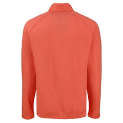 Detroit Tigers Cutter & Buck Peshastin Eco Fleece Recycled Raglan Quarter-Zip Top - Heather Orange - MLB Discount