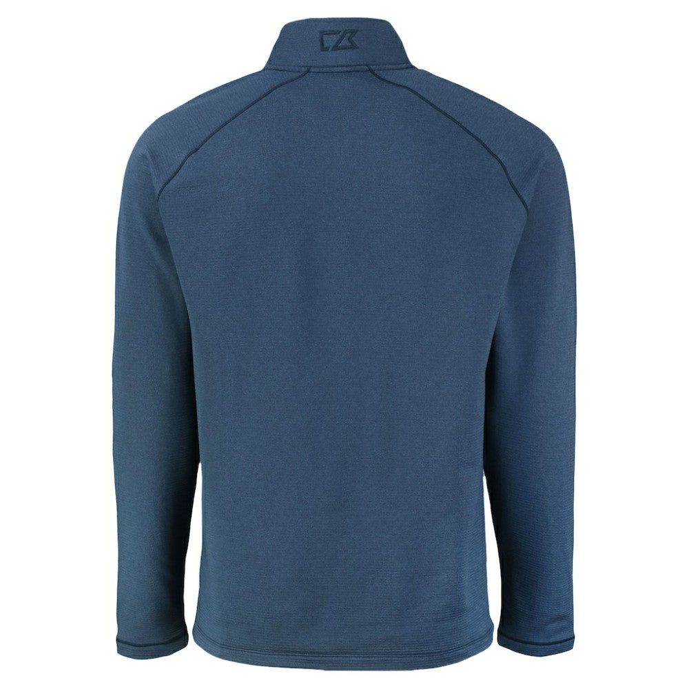 Boston Red Sox Cutter & Buck Peshastin Eco Fleece Recycled Raglan Quarter-Zip Top - Heather Navy - MLB Online