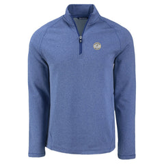 Milwaukee Brewers Cutter & Buck Peshastin Eco Fleece Recycled Raglan Quarter-Zip Top - Heather Royal - MLB on Sale