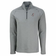 Cincinnati Reds Cutter & Buck Peshastin Eco Fleece Recycled Raglan Quarter-Zip Top - Heather Gray - MLB Discount