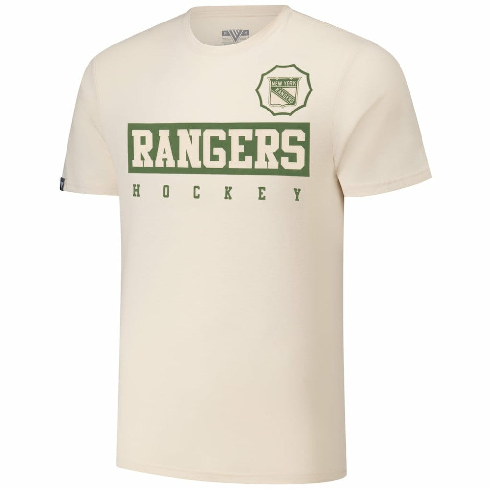 Adam Fox New York Rangers Levelwear 2024 NHL Military Appreciation Richmond Delta Player Name & Number T-Shirt - Khaki - NHL 202088258