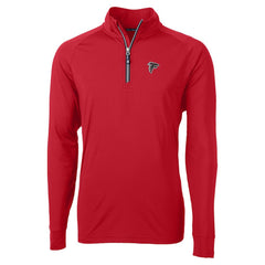 Atlanta Falcons Cutter & Buck Adapt Eco DryTec Raglan Quarter-Zip Jacket Red