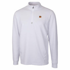 Cincinnati Bengals Cutter & Buck Traverse Stretch Quarter-Zip Top White