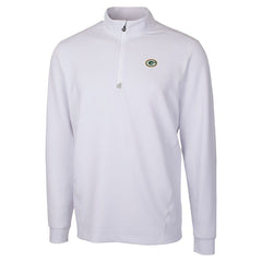 Green Bay Packers Cutter & Buck Traverse Stretch Quarter-Zip Top White