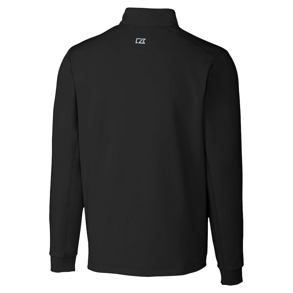 Philadelphia Eagles Cutter & Buck Traverse Stretch Quarter-Zip Top Black