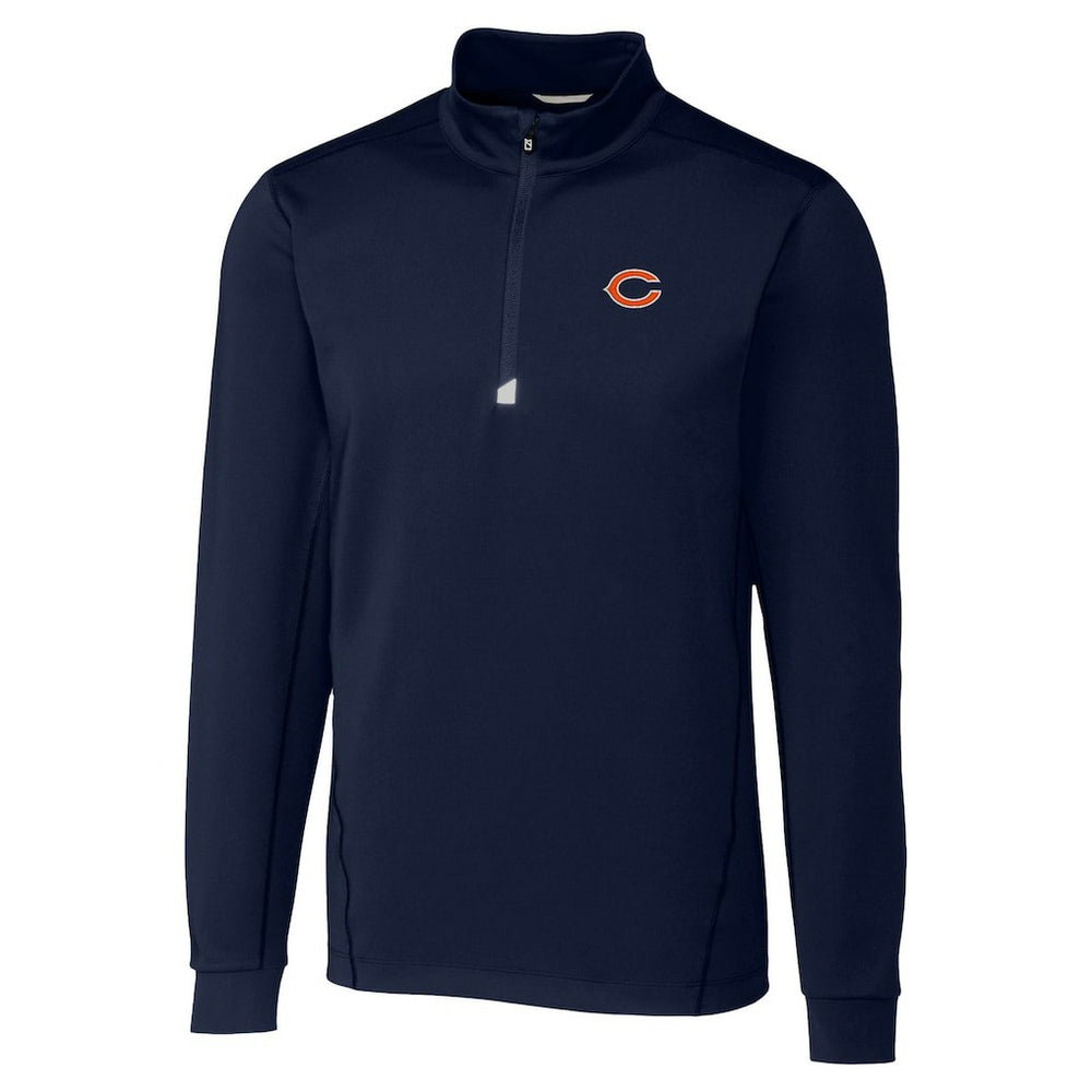 Chicago Bears Cutter & Buck Traverse Stretch Quarter-Zip Top Navy