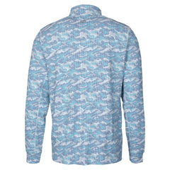 Seattle Seahawks Cutter & Buck Traverse Camo Print Stretch Quarter-Zip Top Navy