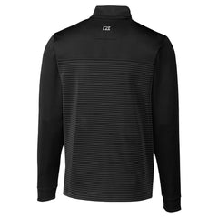 Indianapolis Colts Cutter & Buck Traverse Stripe Stretch DryTec Quarter-Zip Top Black