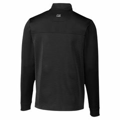 Detroit Lions Cutter & Buck Traverse Stripe Stretch DryTec Quarter-Zip Top Black
