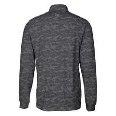 Indianapolis Colts Cutter & Buck Big & Tall Traverse Eco Camo Tri-Blend DryTec Quarter-Zip Jacket Black