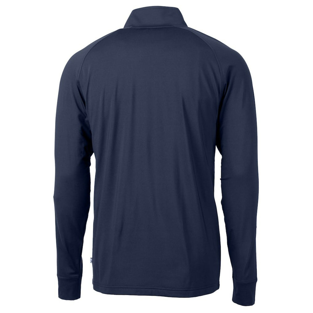 Washington Commanders Cutter & Buck Big & Tall Americana Adapt Eco DryTec Raglan Quarter-Zip Jacket Navy