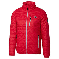 New England Patriots Cutter & Buck Big & Tall Rainier PrimaLoft Eco Insulated Full-Zip Hoodie Puffer Jacket Red