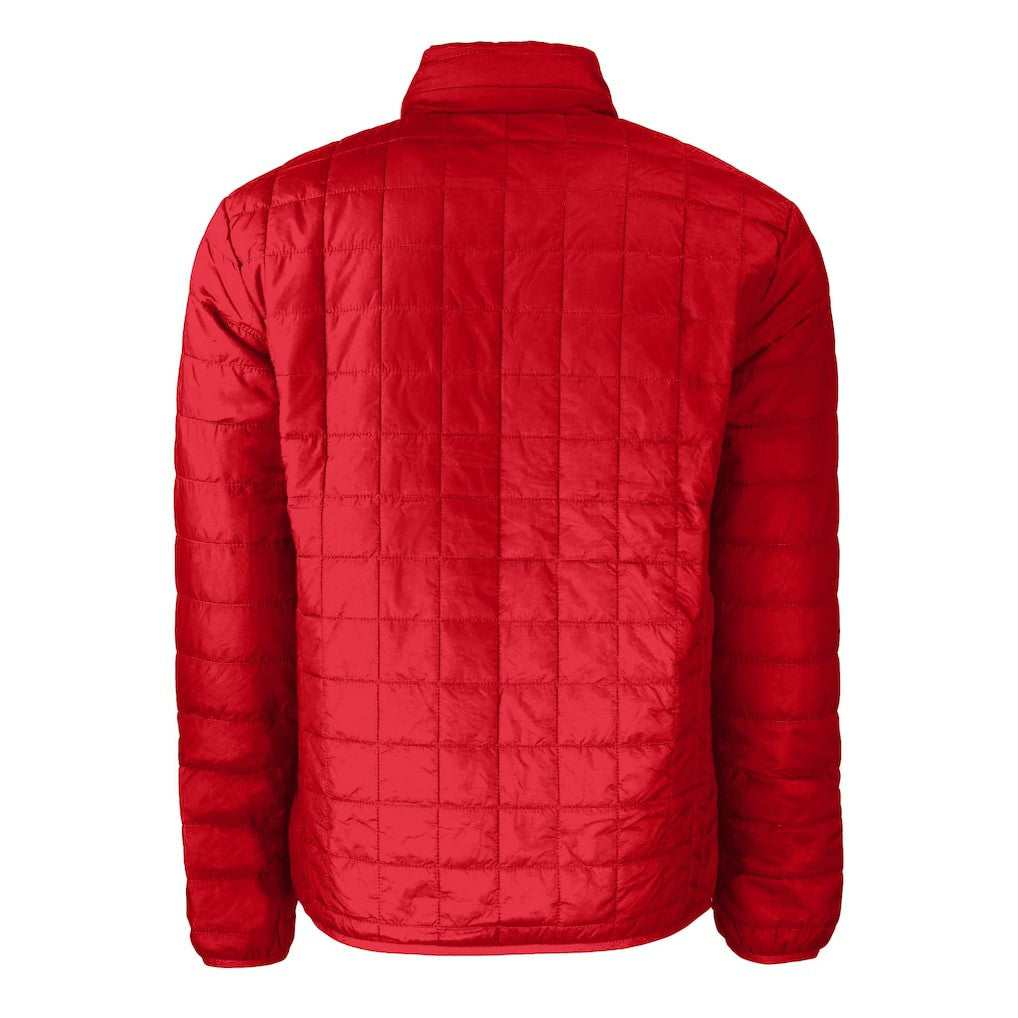 New England Patriots Cutter & Buck Big & Tall Rainier PrimaLoft Eco Insulated Full-Zip Hoodie Puffer Jacket Red