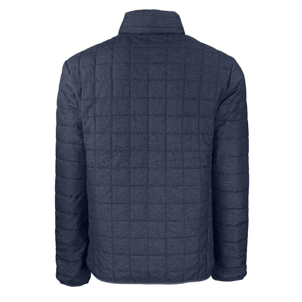 New England Patriots Cutter & Buck Big & Tall Rainier PrimaLoft Eco Insulated Full-Zip Hoodie Puffer Jacket Navy