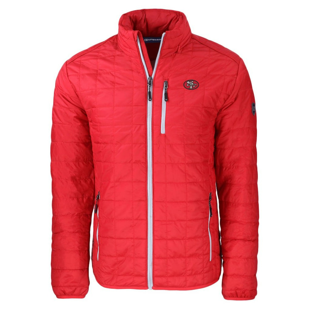 San Francisco 49ers Cutter & Buck Big & Tall Rainier PrimaLoft Eco Insulated Full-Zip Puffer Jacket Red