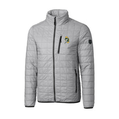 Green Bay Packers Cutter & Buck Big & Tall Rainier PrimaLoft Eco Insulated Full-Zip Puffer Jacket Gray