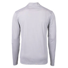 Cincinnati Bengals Cutter & Buck Big & Tall Virtue Eco Pique Micro Stripe Tri-Blend Quarter-Zip Jacket Gray