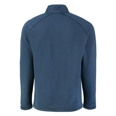 Cincinnati Bengals Cutter & Buck Peshastin Eco Fleece Tri-Blend Raglan Recycled Quarter-Zip Jacket Heather Navy