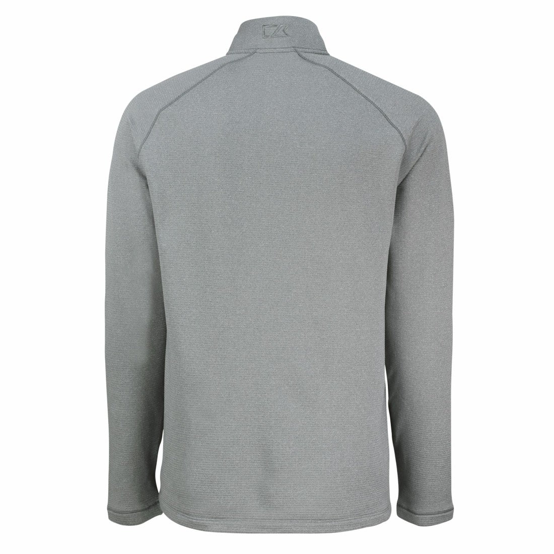 Detroit Lions Cutter & Buck Peshastin Eco Fleece Tri-Blend Raglan Recycled Quarter-Zip Jacket Heather Gray