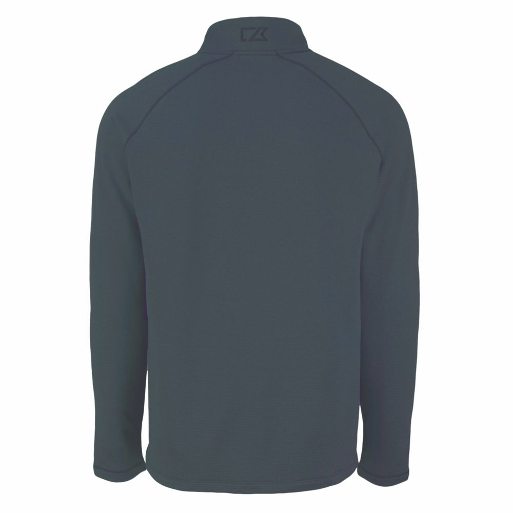 New York Jets Cutter & Buck Peshastin Eco Fleece Recycled Half-Zip Top Heather Black