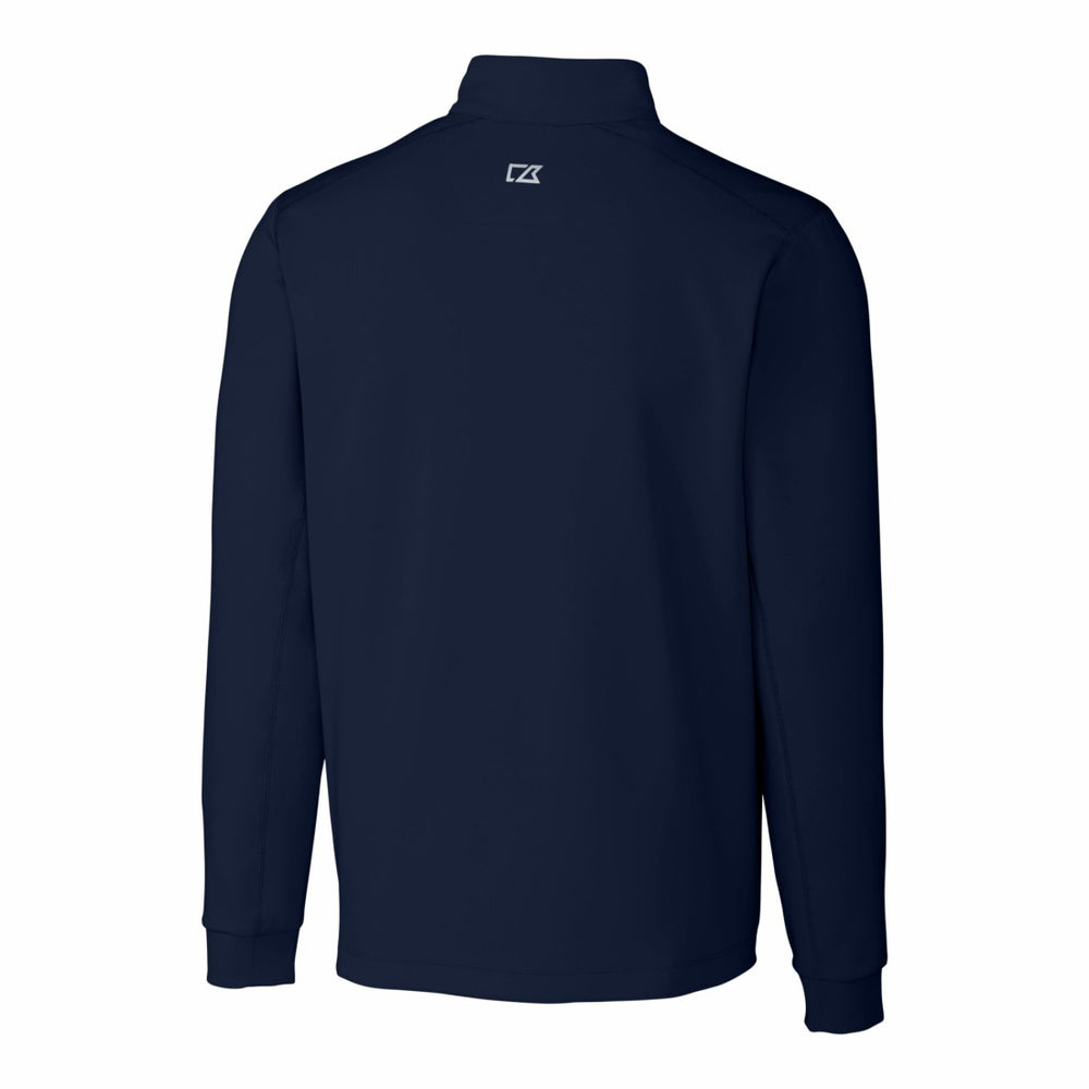 Detroit Lions Cutter & Buck Big & Tall Traverse Stretch Quarter-Zip Top Navy