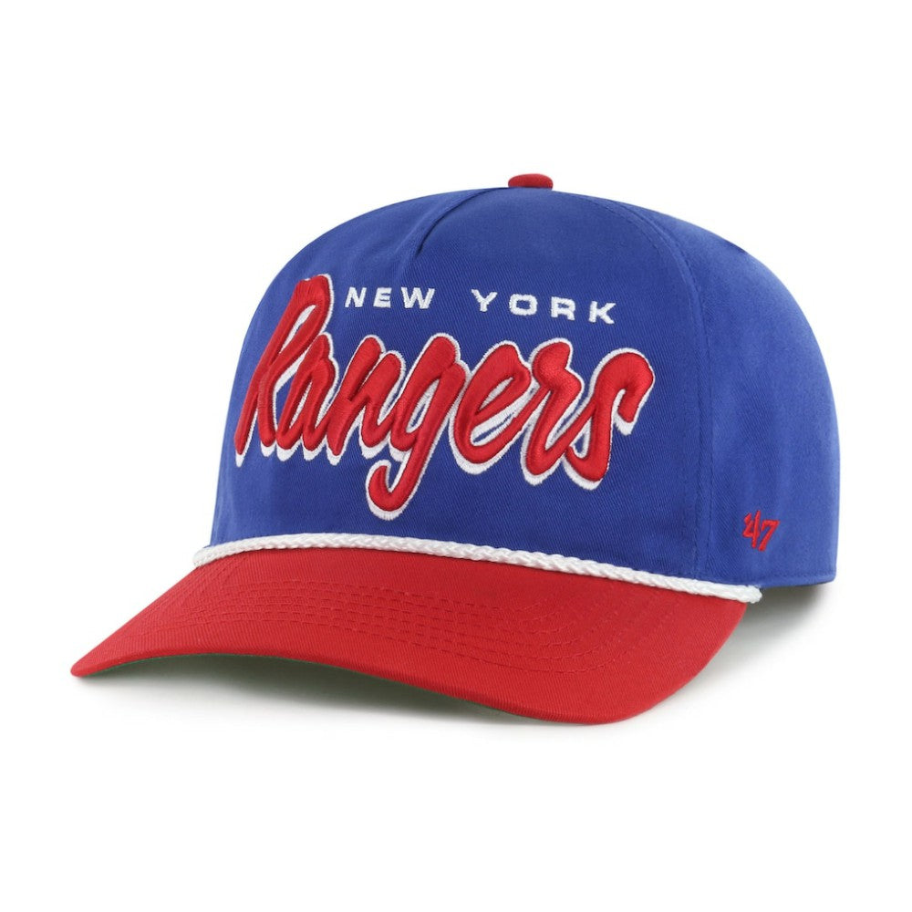 New York Rangers '47 Dropshadow Rope Hitch Adjustable Hat - Blue/Red - NHL 202096294