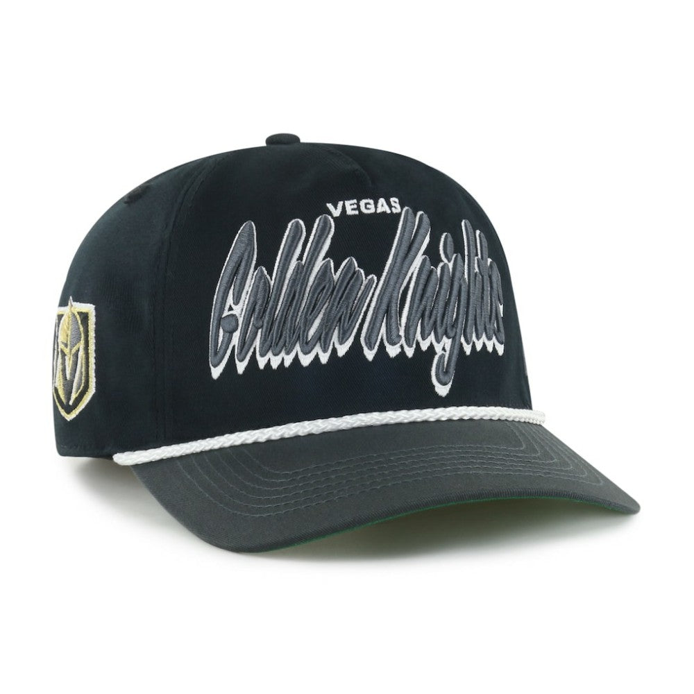 Vegas Golden Knights '47 Dropshadow Rope Hitch Adjustable Hat - Black/Charcoal - NHL 202096300