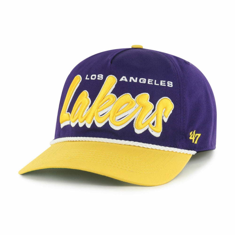 Los Angeles Lakers '47 Dropshadow Rope Hitch Adjustable Hat Purple/Gold | 47 brand outlet