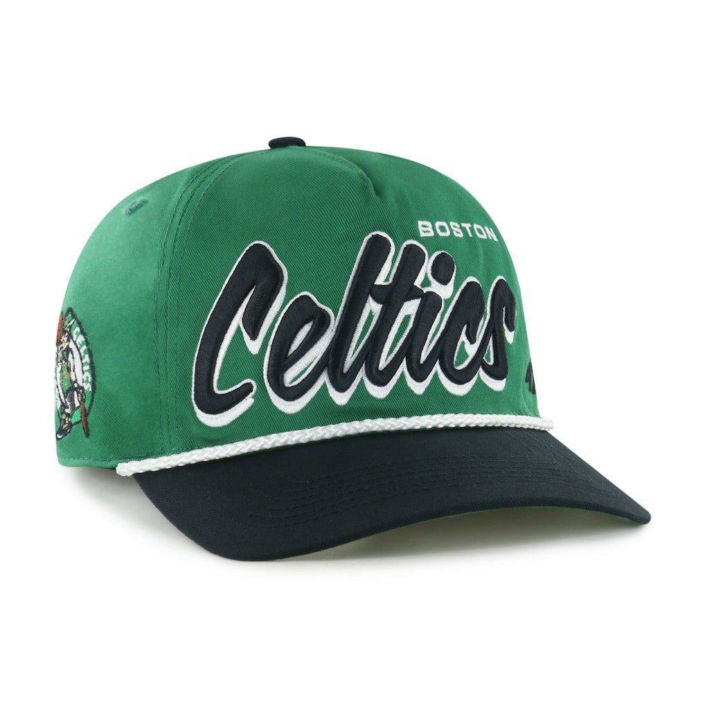 Boston Celtics '47 Dropshadow Rope Hitch Adjustable Hat Kelly Green/Black | 47 brand
