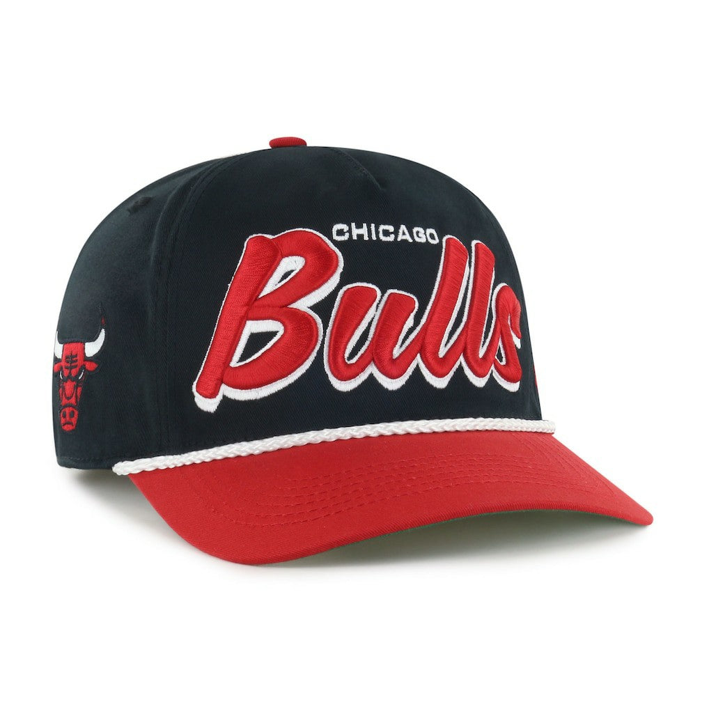 Chicago Bulls '47 Dropshadow Rope Hitch Adjustable Hat Black/Red | 47 brand US