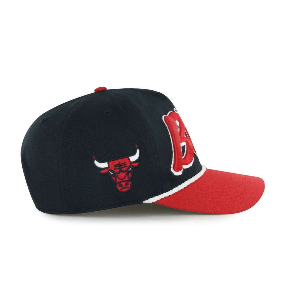 Chicago Bulls '47 Dropshadow Rope Hitch Adjustable Hat Black/Red | 47 brand US