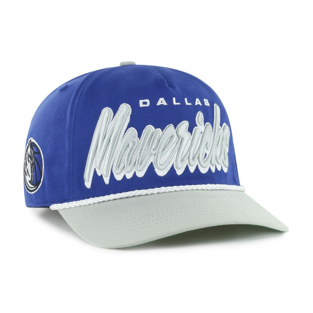 Dallas Mavericks '47 Dropshadow Rope Hitch Adjustable Hat for sale Blue/Gray | 47 brand