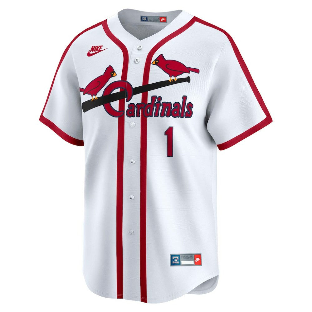 Ozzie Smith St. Louis Cardinals Nike Throwback Cooperstown Collection Limited Jersey - White - Nike Lifestyle