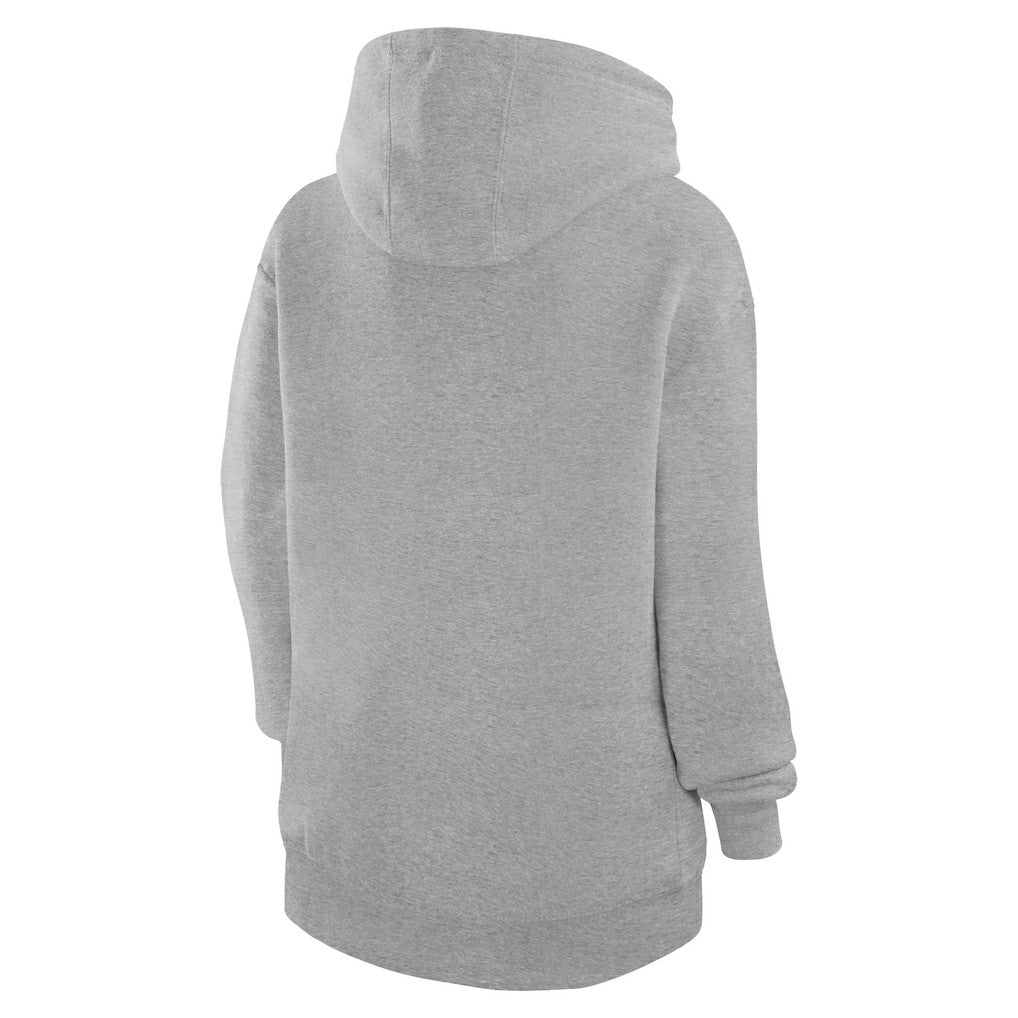 Golden State Warriors G-III 4Her by Carl Banks Women's Leopard Heart Graphic Fleece Pullover Hoodie Heather Gray